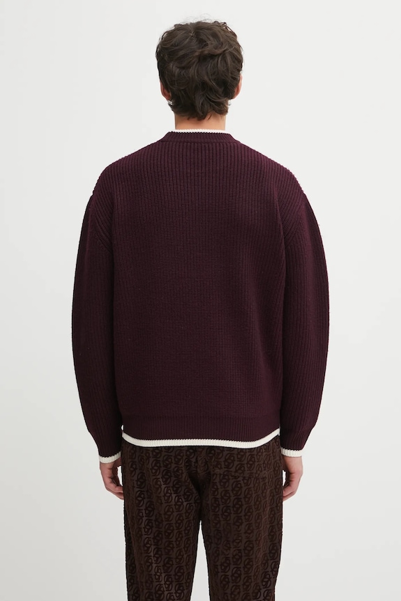 Abbigliamento Drôle de Monsieur maglione in lana La Maille Slogan I.PO184.WO007 violetto