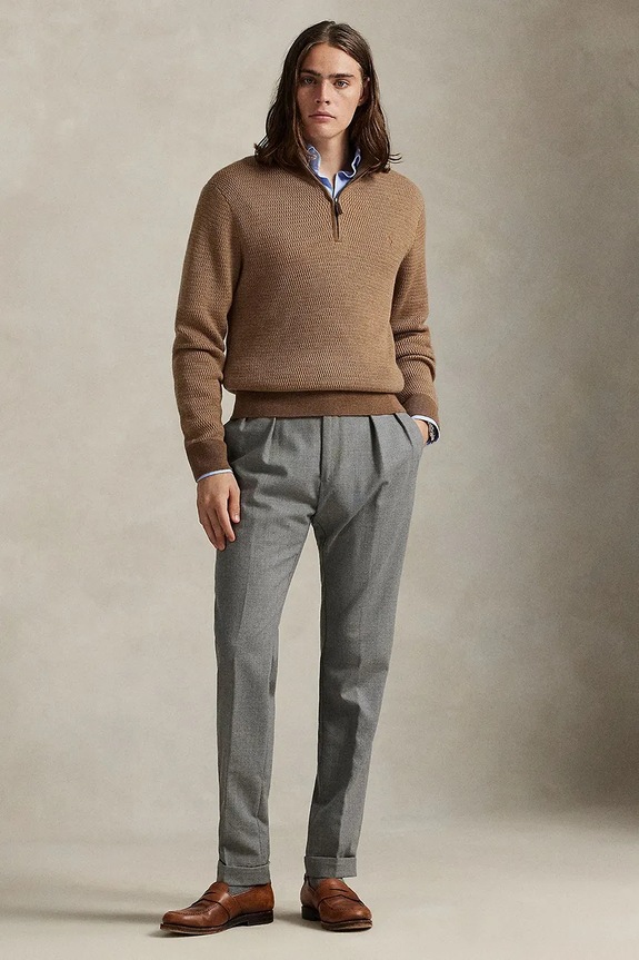 Одяг Вовняний светр Polo Ralph Lauren 710948865 зелений
