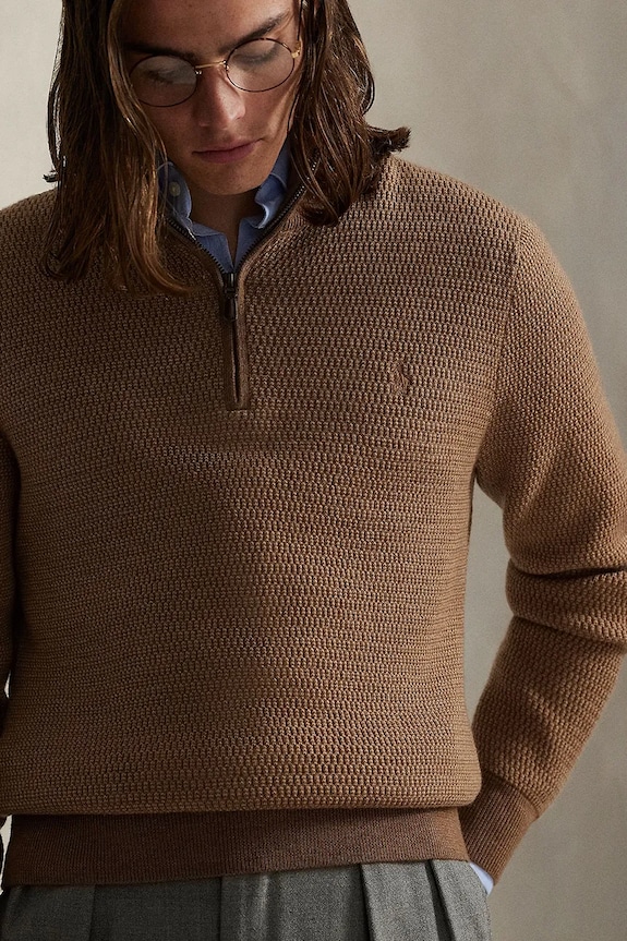 Вовняний светр Polo Ralph Lauren зелений 710948865