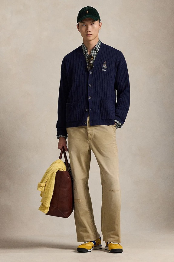 Polo Ralph Lauren cardigan din lână 710979094 bleumarin