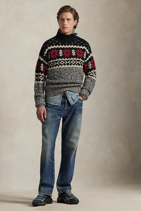 Oblečení Svetr s příměsí vlny Polo Ralph Lauren 710982256 vícebarevná