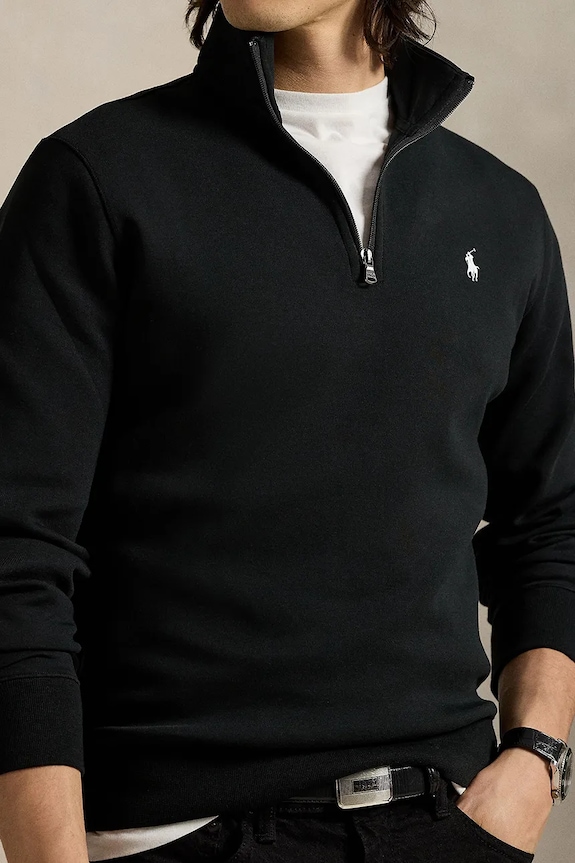 Polo Ralph Lauren sweter męski z bawełną czarny 710P06234