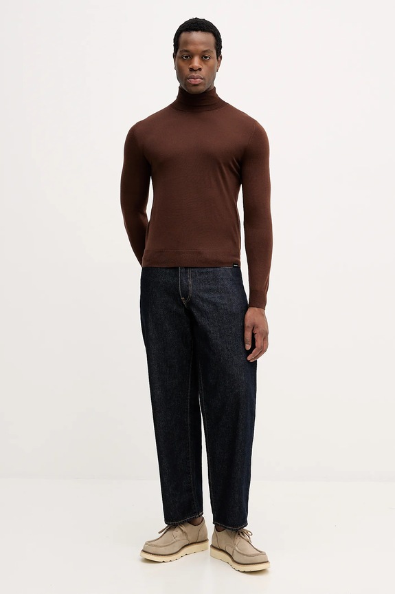 Colmar sweter wełniany 4485.4ZS brązowy AW25