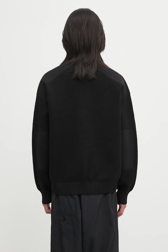 Oblečení Vlněný svetr Y-3 Padded Knit Crew KD2555 černá