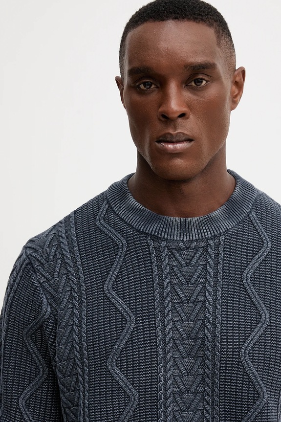 Pepe Jeans pamut pulóver sötétkék PM7000001