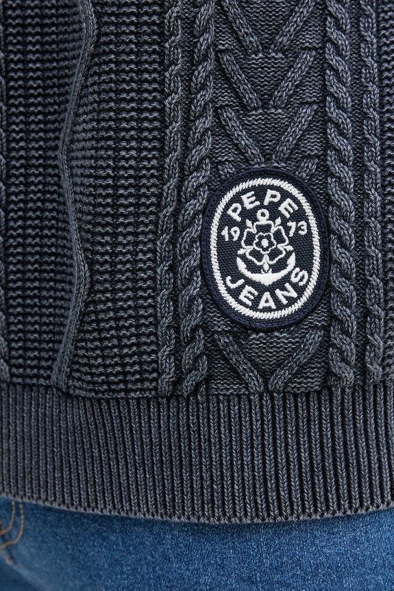 Pepe Jeans pamut pulóver PM7000001 sötétkék