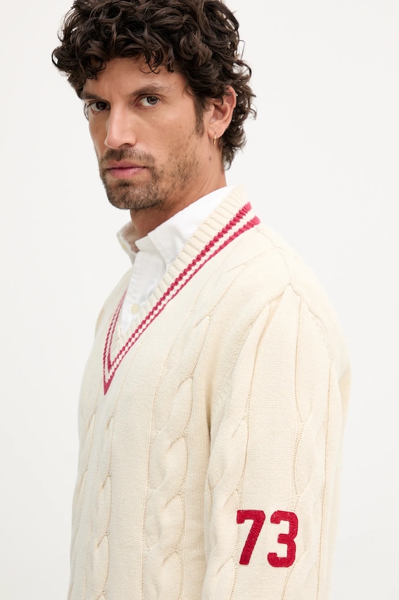 Pepe Jeans sweter beżowy PM7000021