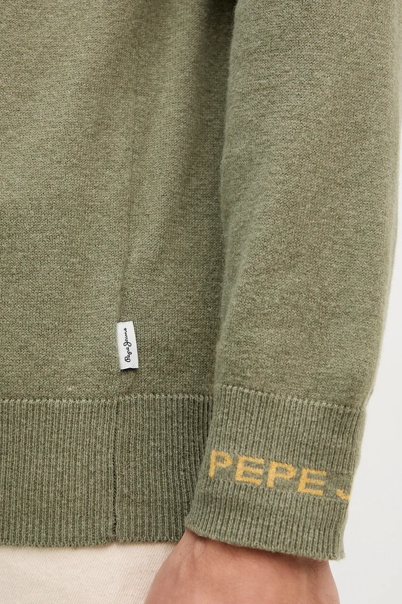 Πουλόβερ με προσθήκη μαλλιού Pepe Jeans PM7000013 πράσινο