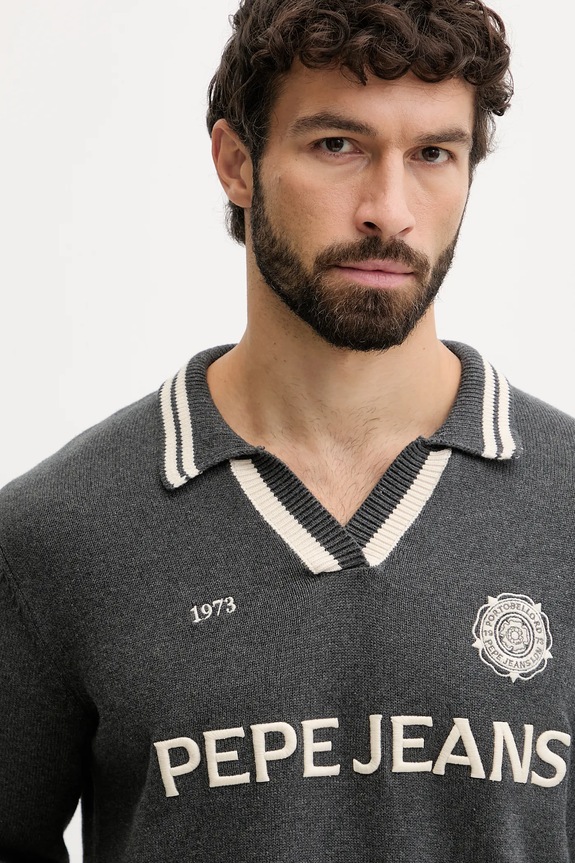 Pepe Jeans pulover de bumbac gri PM7000020