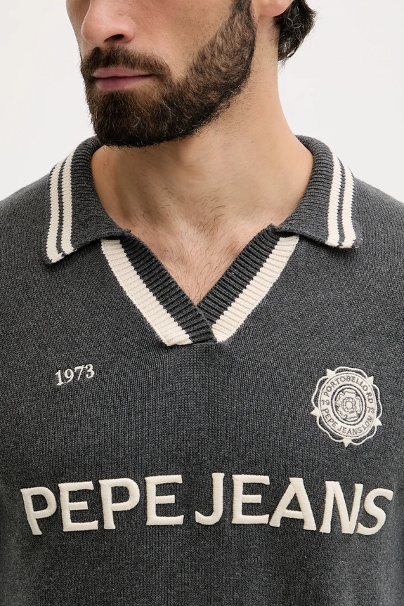 Pepe Jeans pulover de bumbac PM7000020 gri