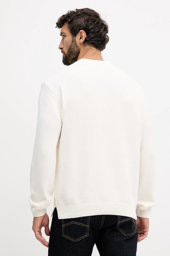 Odzież Armani Exchange sweter z dodatkiem wełny XM001331.AF13776 beżowy