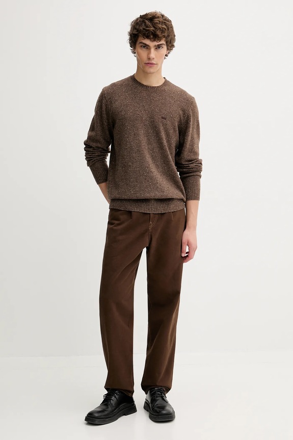Levi's maglione con lana A4320.0027 marrone AW25
