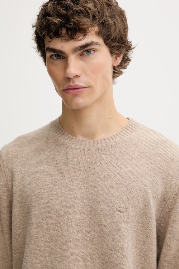Levi's sweter z dodatkiem wełny beżowy A4320.0030