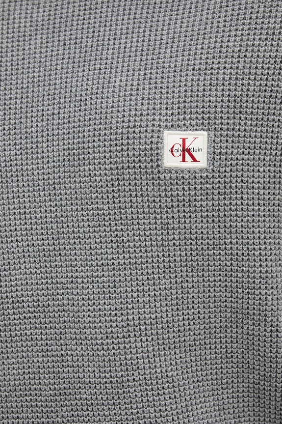 Calvin Klein Jeans pulover za muškarce od pamuka LV04RD313G siva