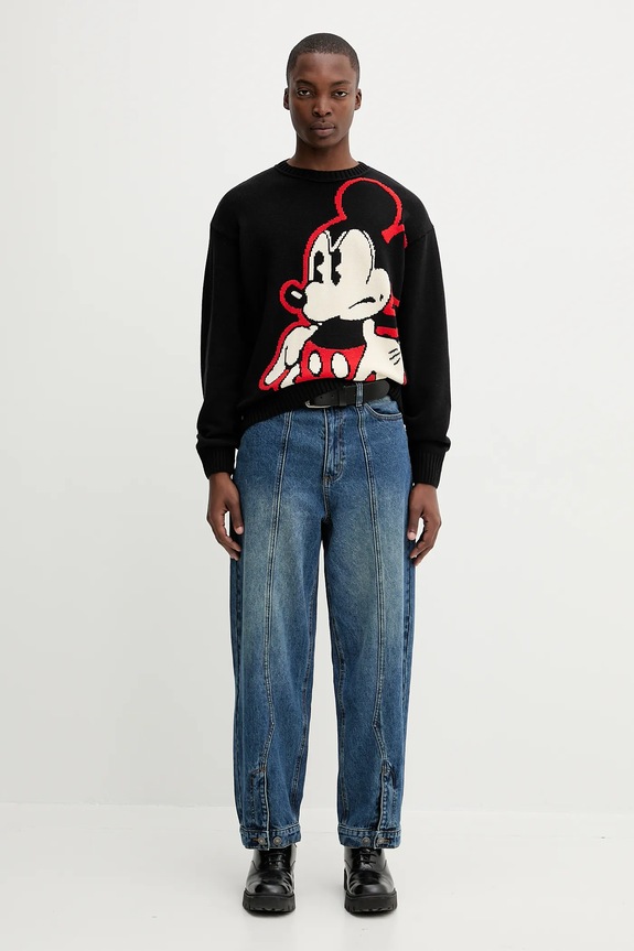 Πουλόβερ Desigual SWINDON MICKEY 25WMJF05 μαύρο AW25