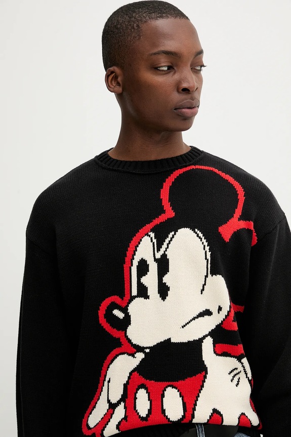 Πουλόβερ Desigual SWINDON MICKEY μαύρο 25WMJF05