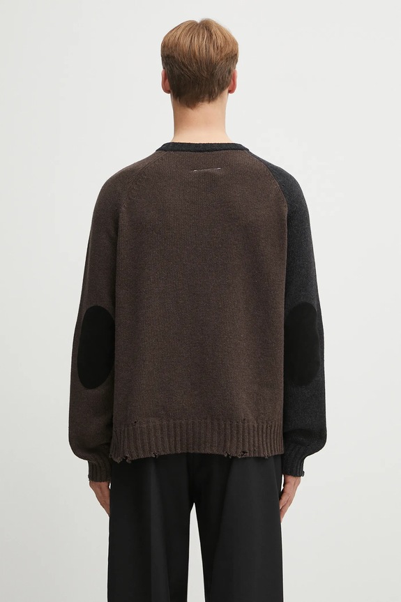 Oblečenie Vlnený sveter MM6 Maison Margiela SH2HL0028.M13160.961 čierna
