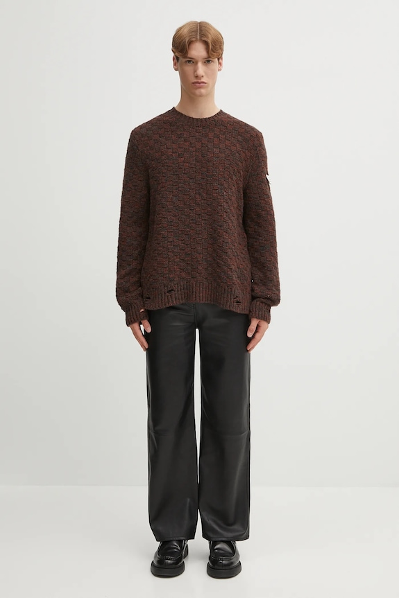 MM6 Maison Margiela pulover de lână SH2HL0034.M13174.961 maro