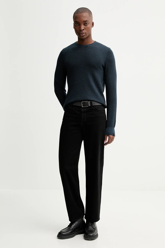 Sveter s prímesou vlny Rag & Bone RH3225F6MWL tmavomodrá AW25