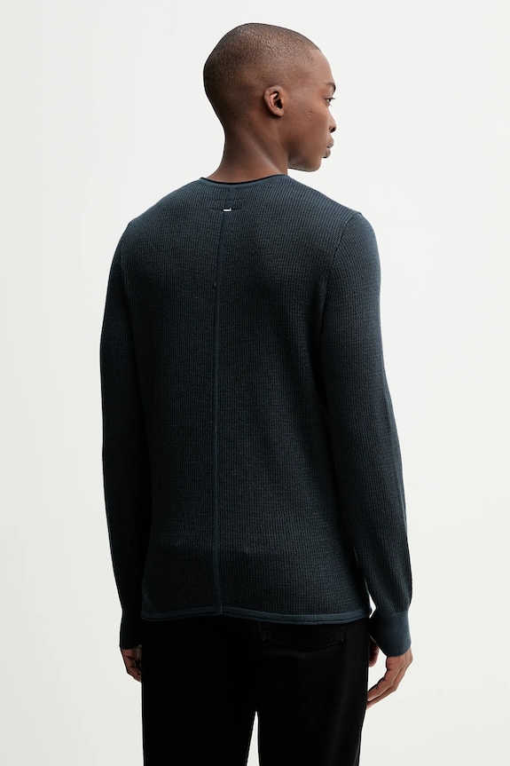 Oblečenie Sveter s prímesou vlny Rag & Bone RH3225F6MWL tmavomodrá