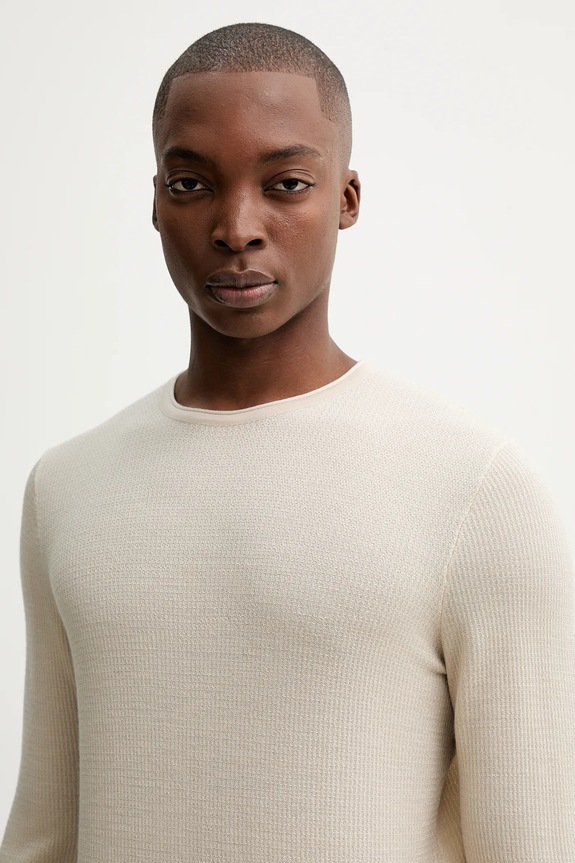 Rag & Bone pulover din amestec de lână bej RH3225F6MWL
