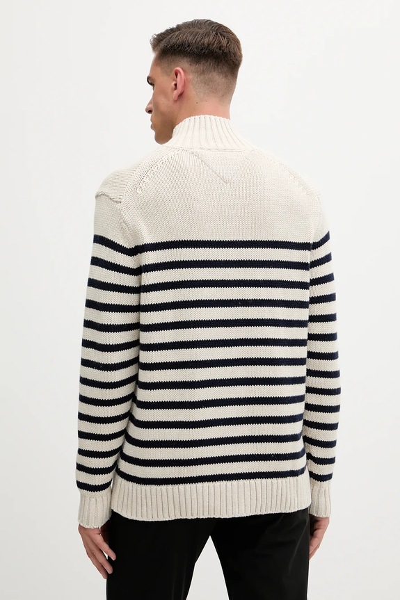Oblečenie Bavlnený sveter Tommy Hilfiger MW0MW41320 béžová