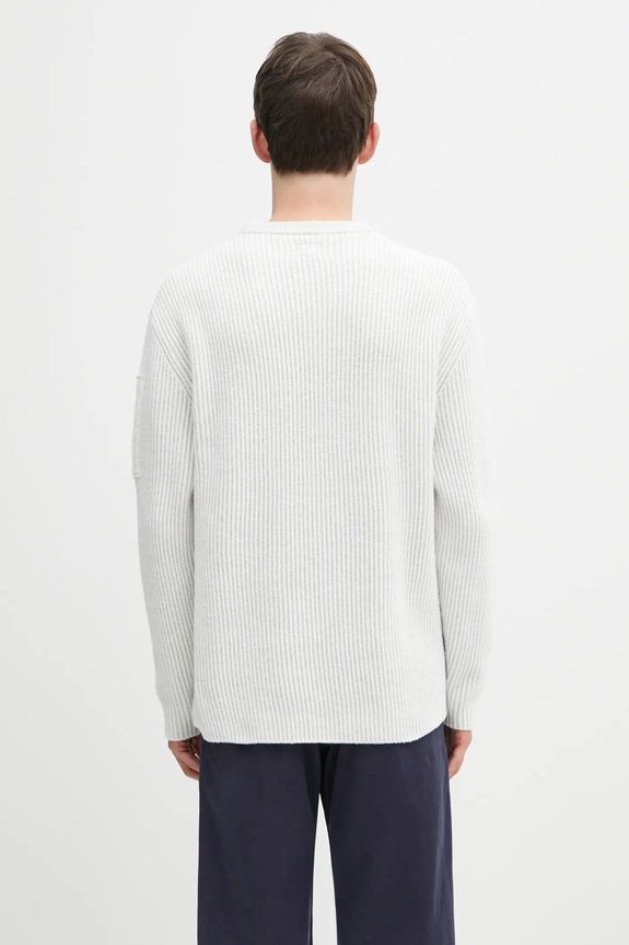 Clothing C.P. Company wool blend sweater 19CMKN307A006170A beige