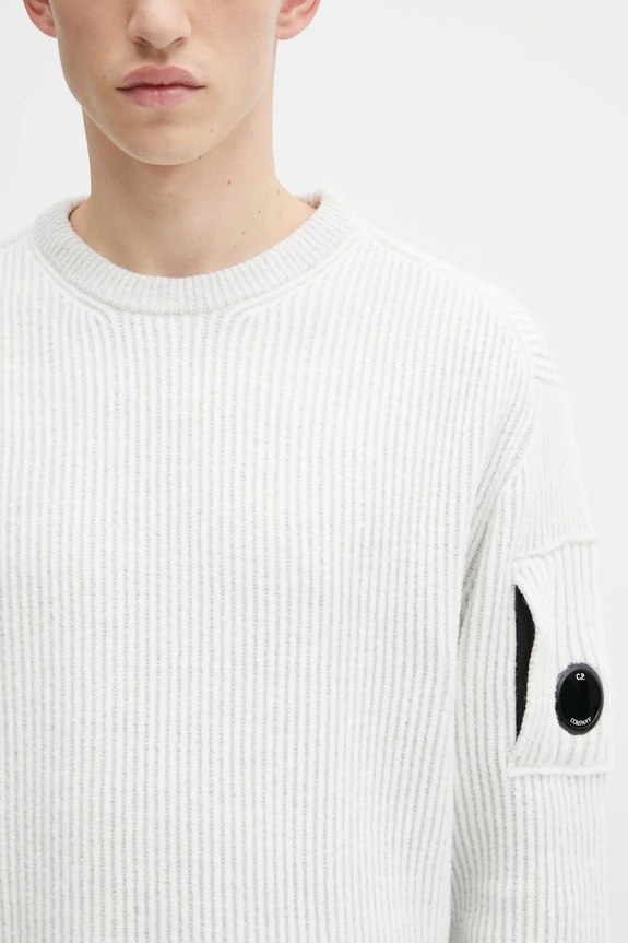 C.P. Company wool blend sweater beige 19CMKN307A006170A