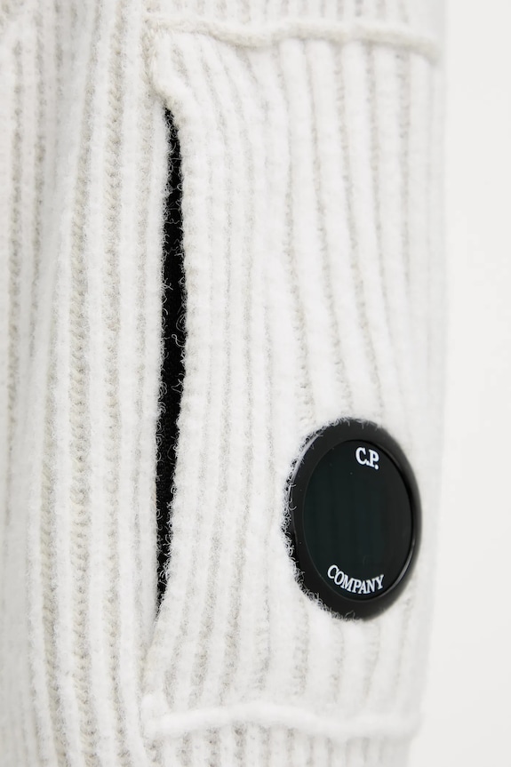 C.P. Company sweter z dodatkiem wełny 19CMKN307A006170A beżowy