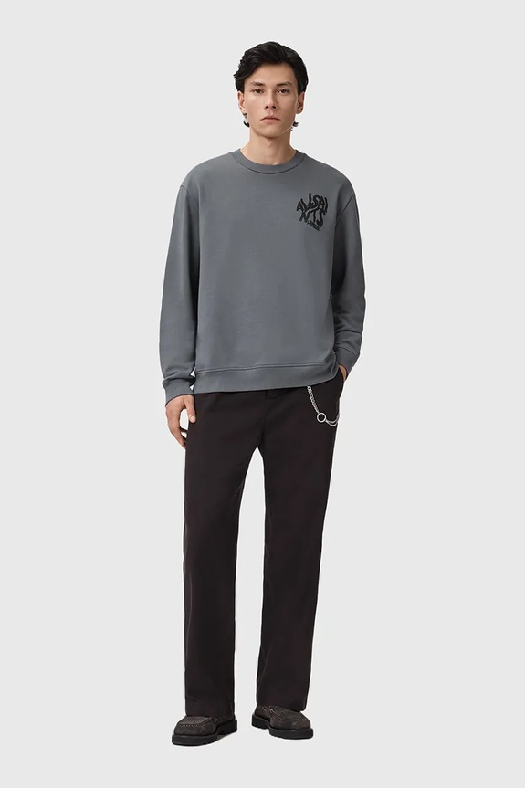 AllSaints hanorac de bumbac ORLANDO M058NB gri