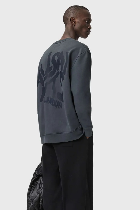 Oblečení Bavlněná mikina AllSaints ORLANDO M058NB modrá
