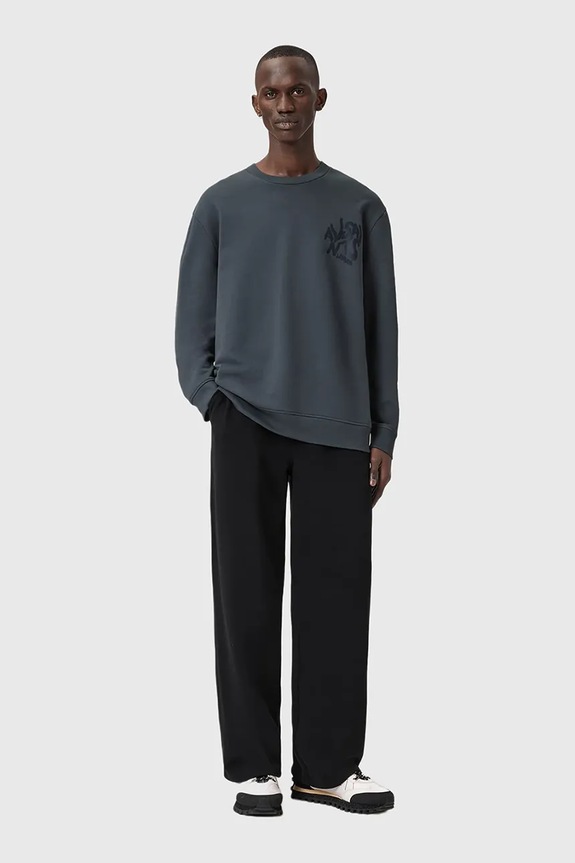 Bavlněná mikina AllSaints ORLANDO modrá M058NB