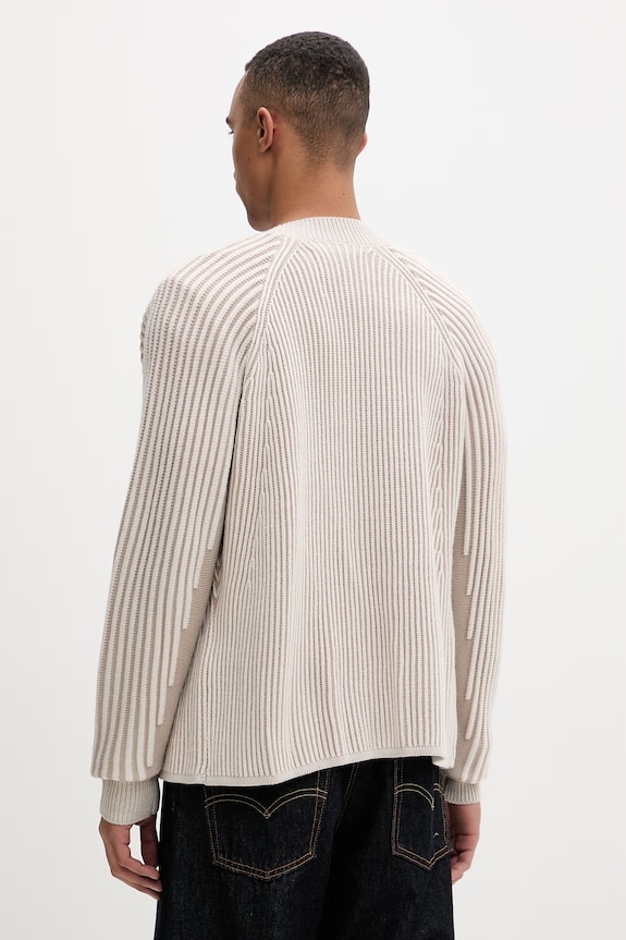 Îmbrăcăminte Filling Pieces cardigan bărbătesc cu amestec de lână Knit Cardigan 422573500127 bej