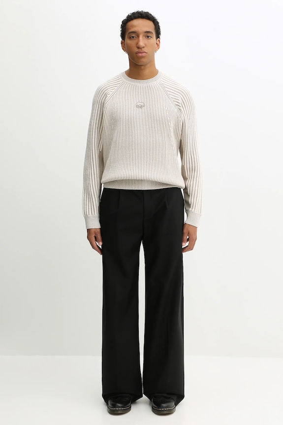 Filling Pieces Knit Sweater Raglan with wool Men's 422575500261 beige
