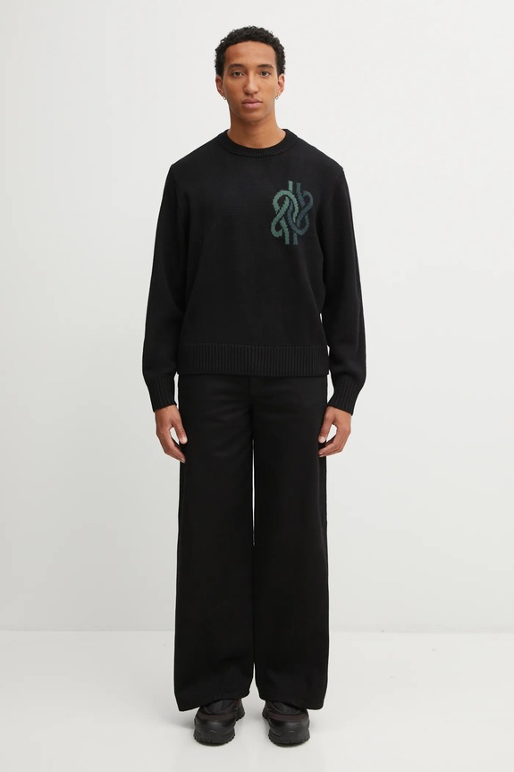 Filling Pieces Knit Sweater Knot sweter z wełną męski 422575500265