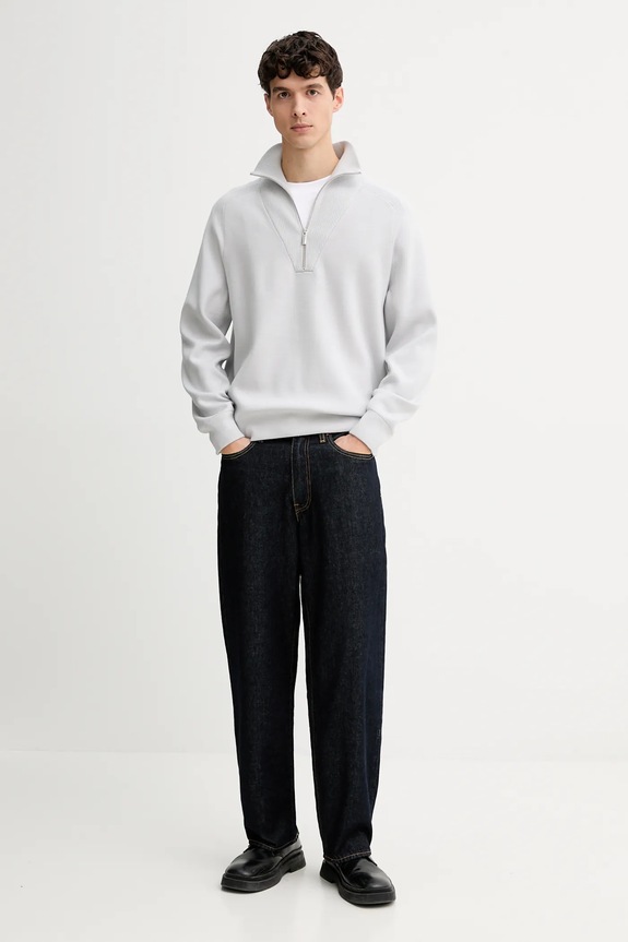 Pulover Calvin Klein LV040BM333 siva AW25