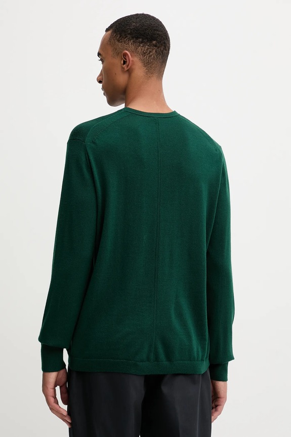 Odzież Calvin Klein sweter wełniany LV04LB305G zielony