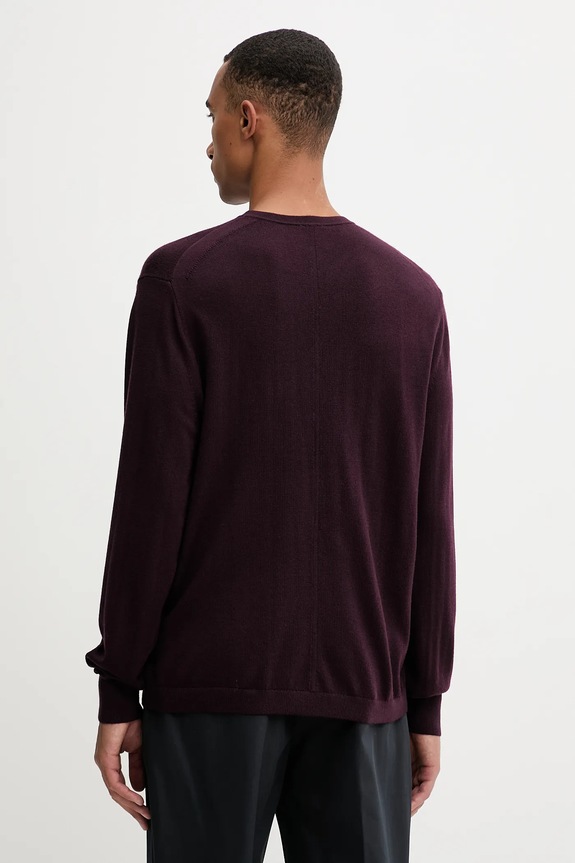 Oblečenie Vlnený sveter Calvin Klein LV04LB305G burgundské