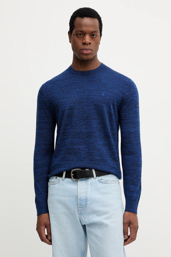 Vlnený sveter Calvin Klein vlna modrá LV04LB305G