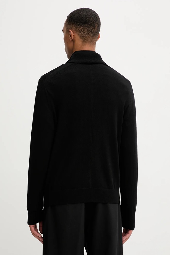 Odzież Calvin Klein sweter wełniany LV04LD318G czarny