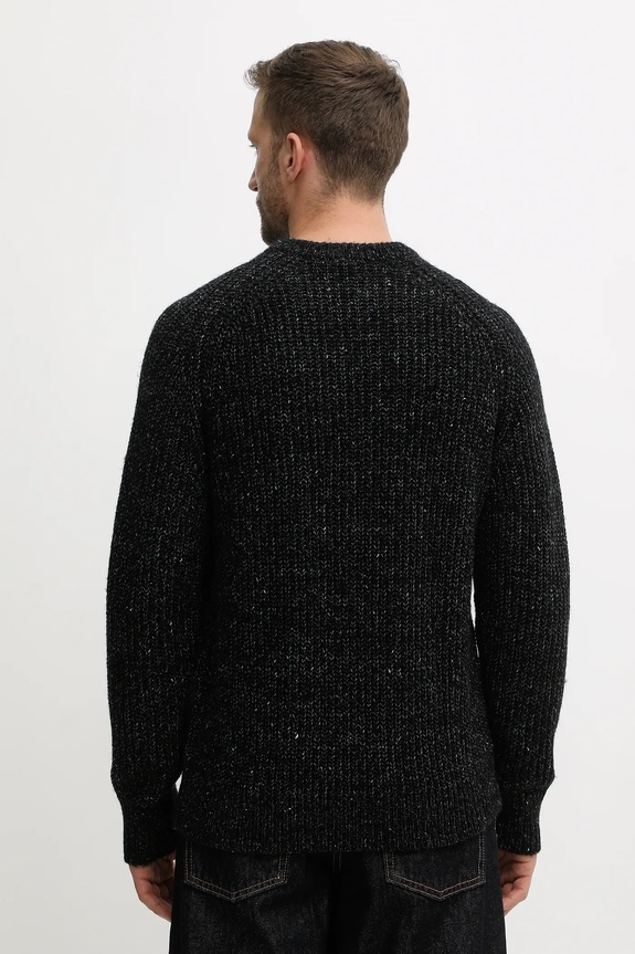 Odzież Calvin Klein Jeans sweter z dodatkiem wełny LV04RD311G czarny