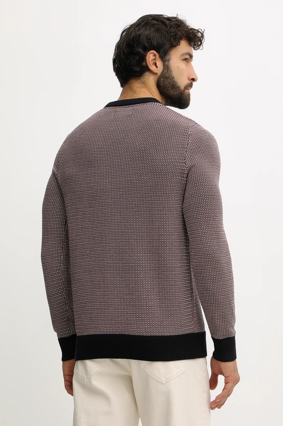 Odzież Barbour sweter bawełniany WELLS MKN1665 granatowy