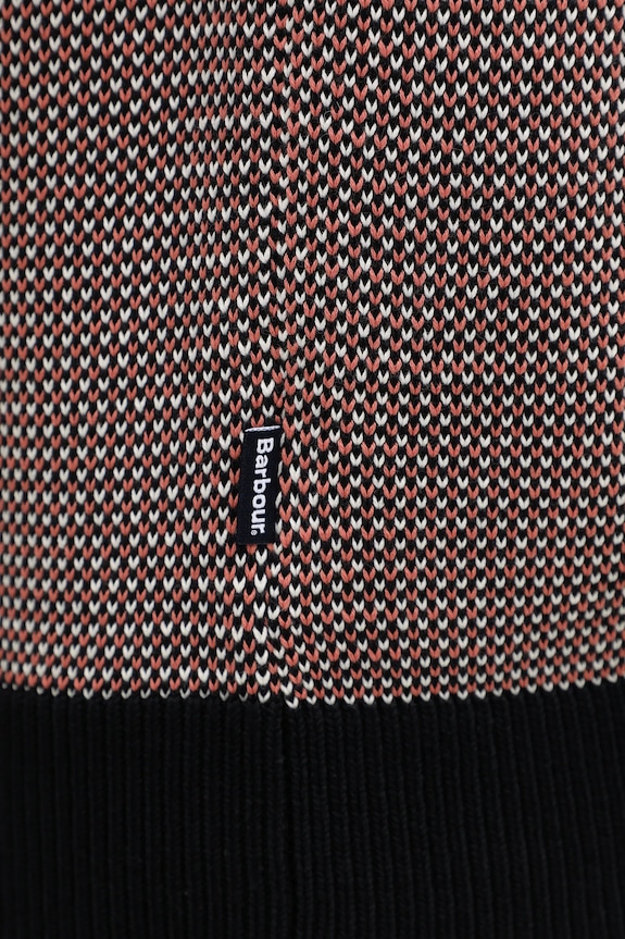 Barbour sweter bawełniany WELLS MKN1665 granatowy