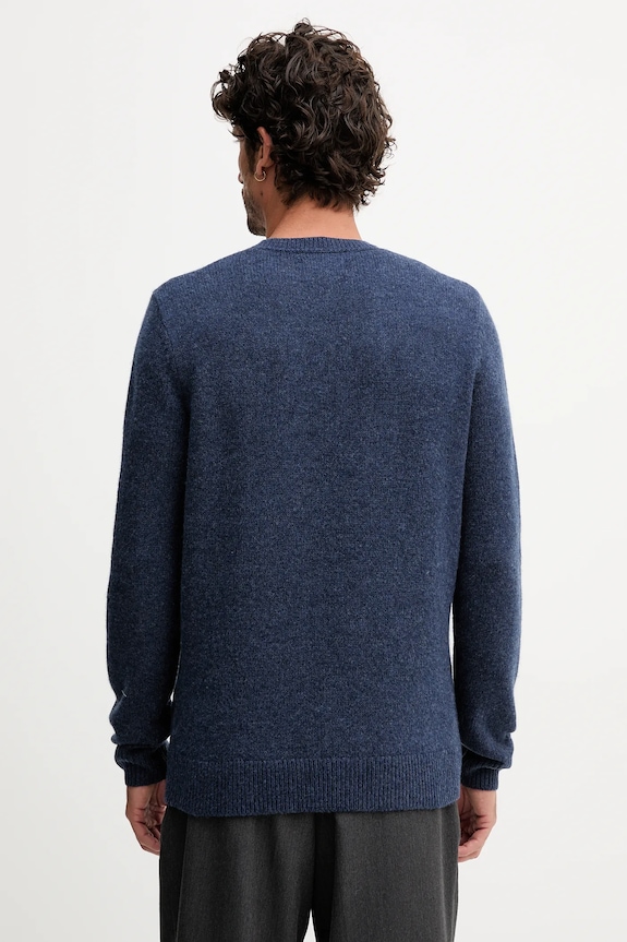 Barbour sweter wełniany MKN1666 granatowy AW25