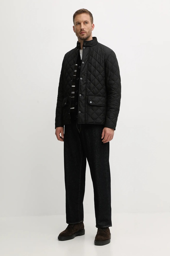 Μάλλινη ζακέτα Barbour KANE MKN1668 καφέ AW25