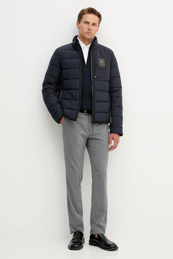 Aeronautica Militare sweter bawełniany MA1578UL00506 granatowy AW25