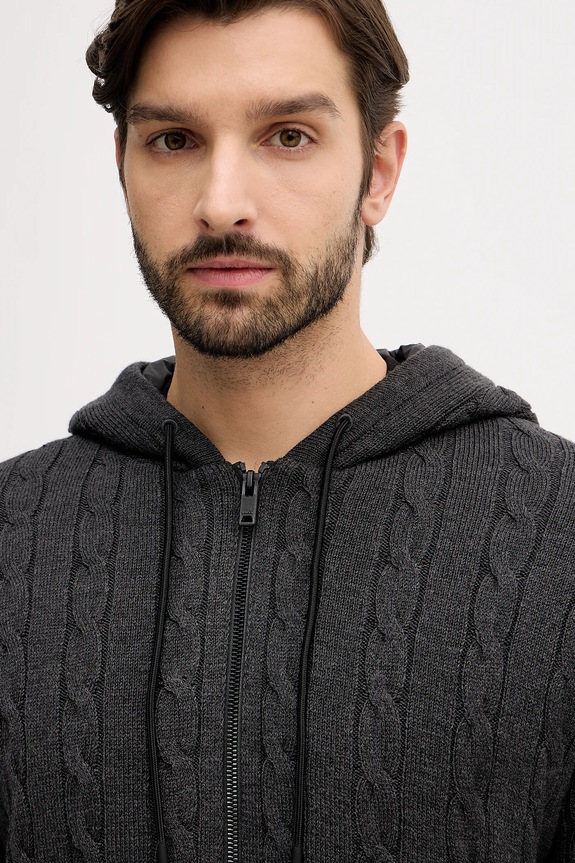 BOSS Orange pulóver szürke 50548679