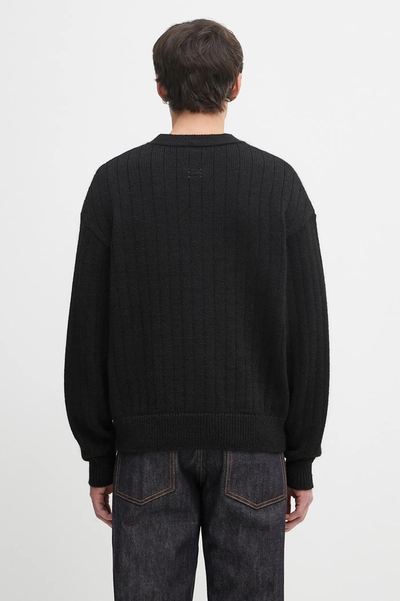 Odzież Visvim kardigan z wełną knit cardigan 125105012001 czarny