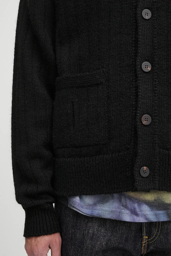Visvim wool blend cardigan knit cardigan black 125105012001