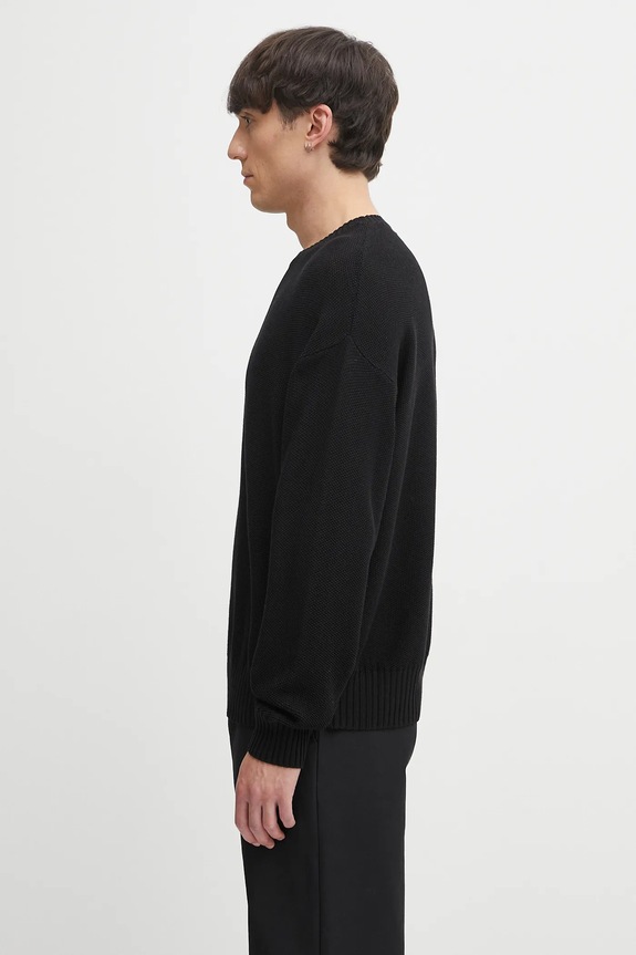 Visvim pulover de mătase Jumbo SB Knit 125105012003 negru AW25